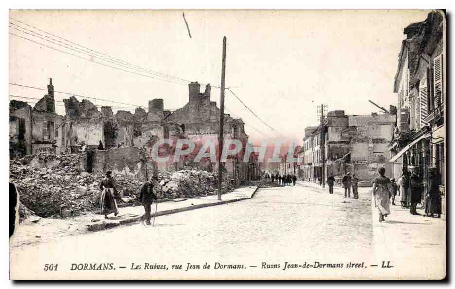 Dormans — Les Ruines, rue Jean-de-Dormans — LL. n°501