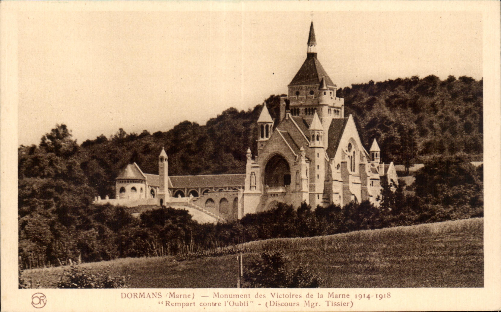 Dormans (Marne) — Monument des Victoires de la Marne 1914-1918 — (Discours Mgr. Tissier)