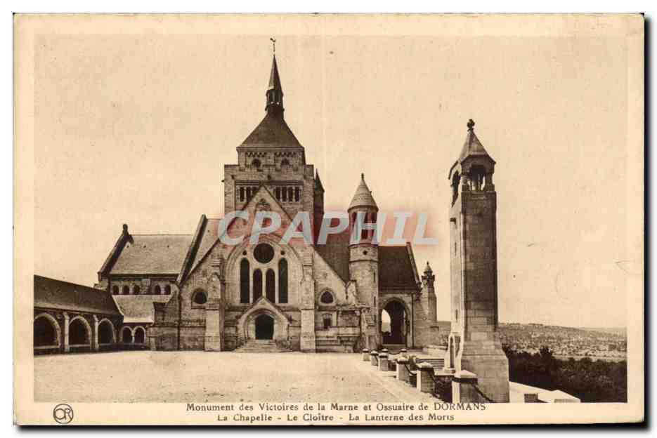 CPA Monument des Victoires de la Marne et Ossuaire de Dormans La Chapelle Le Cloitre La Lanterne des Morts