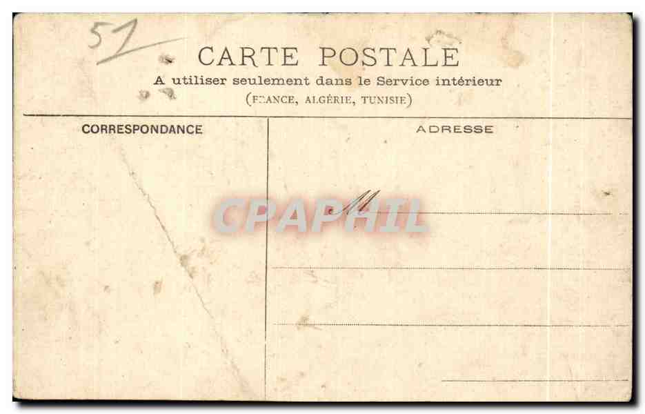 CPA Epernay Un coin du Jard — Rückseite