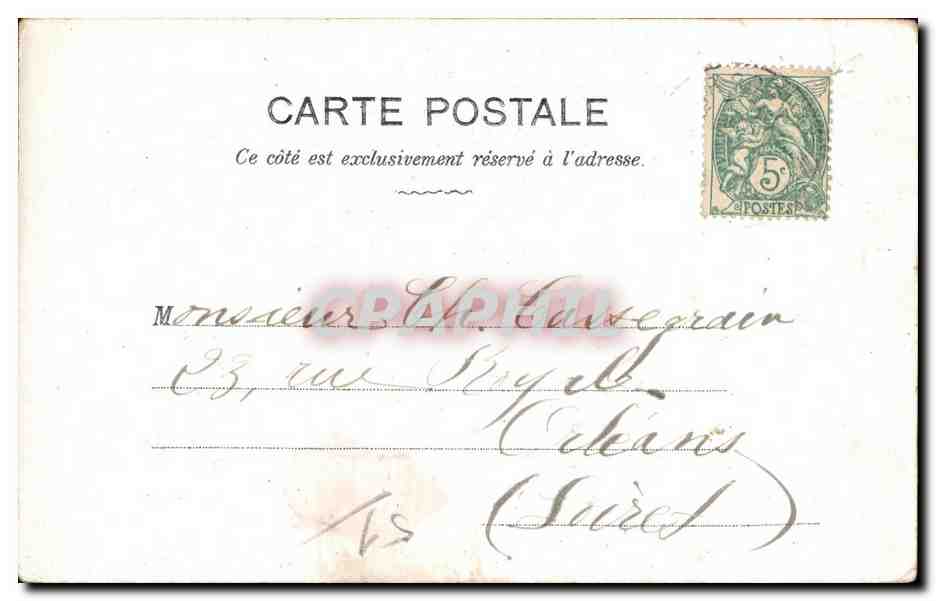 CPA Portrait de jeune fille Chaplin Chat Publicite Champagne Mercier   Epernay Luxembourg — Rückseite