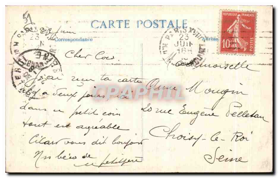 CPA Epernay Eglise de l Hopital Auban Moet Soldats Militaria  — Rückseite