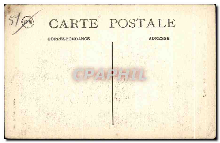 CPA Fismes Hotel de Ville — Back