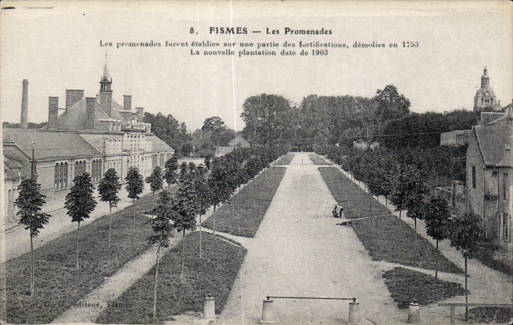 CPA Fismes Les Promenades 
