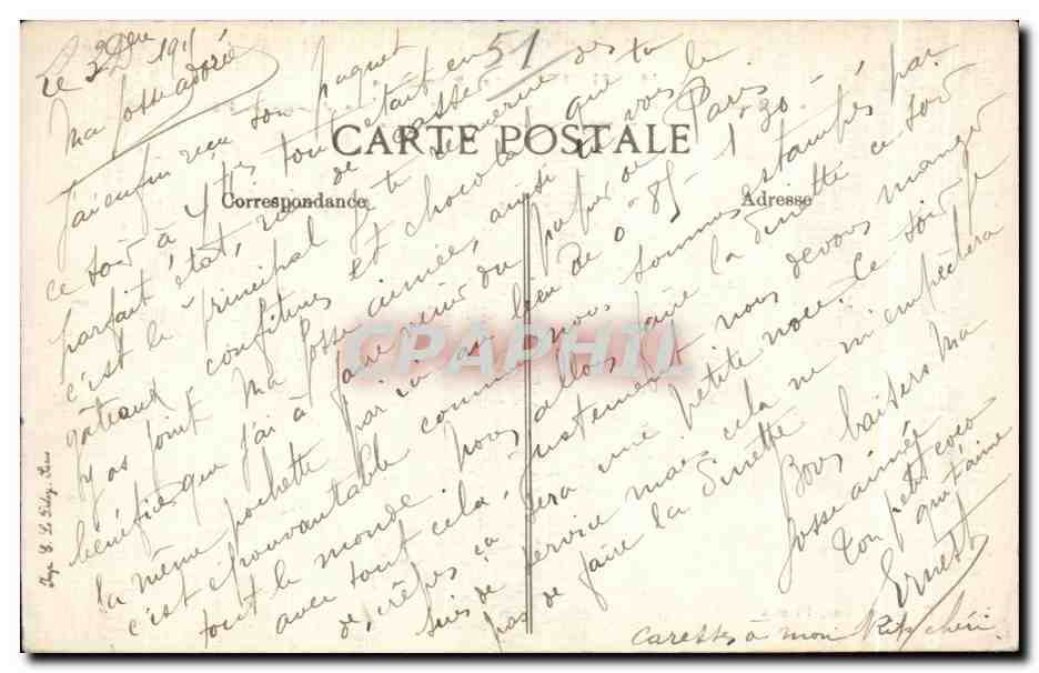CPA Fismes Les Promenades  — Back
