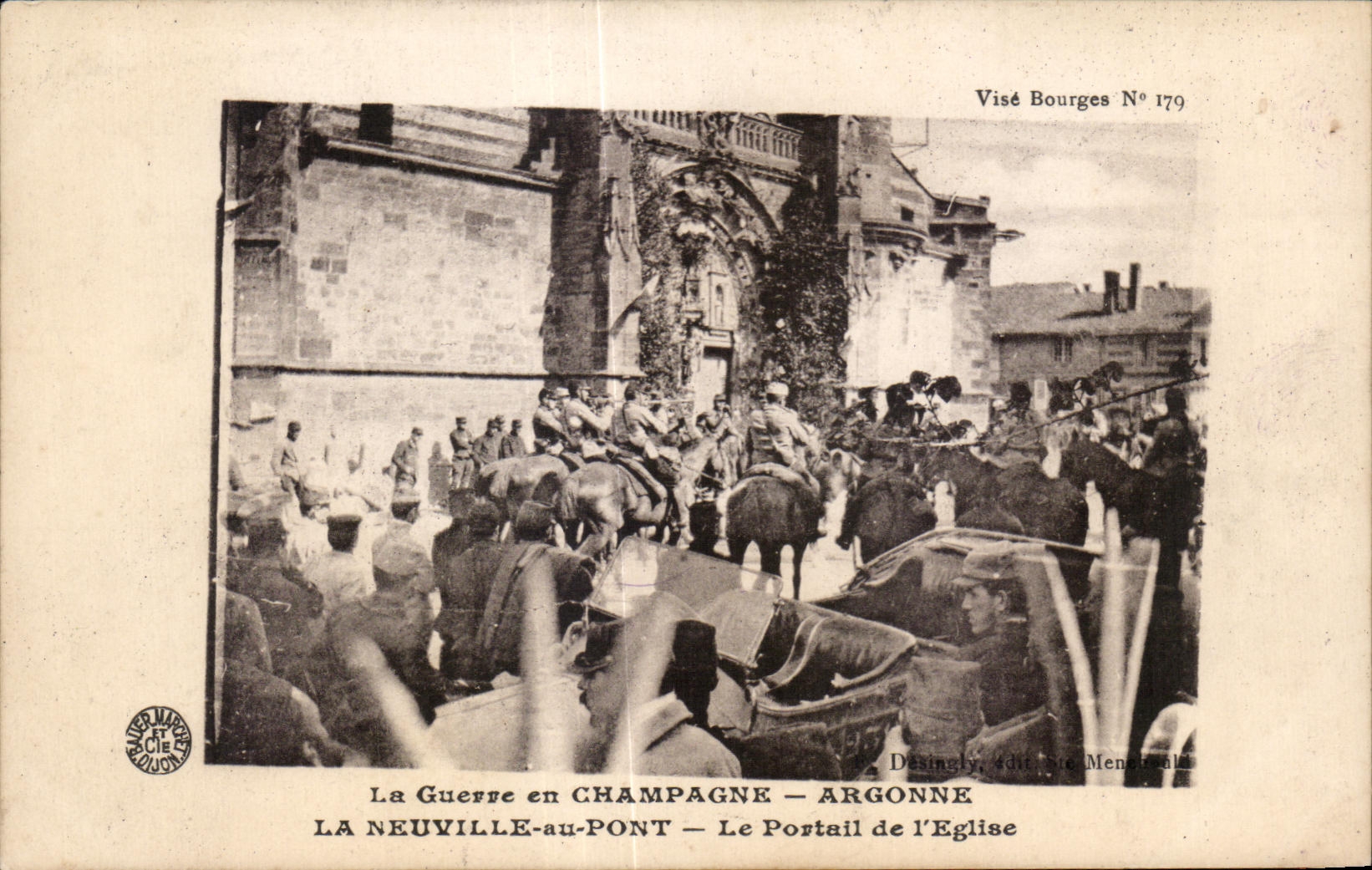 La Neuville-au-Pont — Das Portal der Kirche — Visé Bourges N° 1779