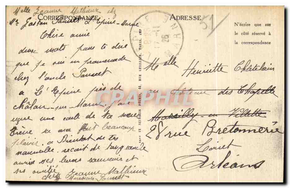 L'Épine (Marne) — La Grande Rue et la Basilique Notre-Dame — ND — Verso