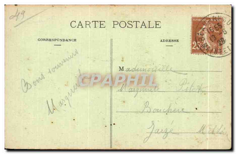 CPA Beaupreau Le Chateau Porte d entree — Rückseite
