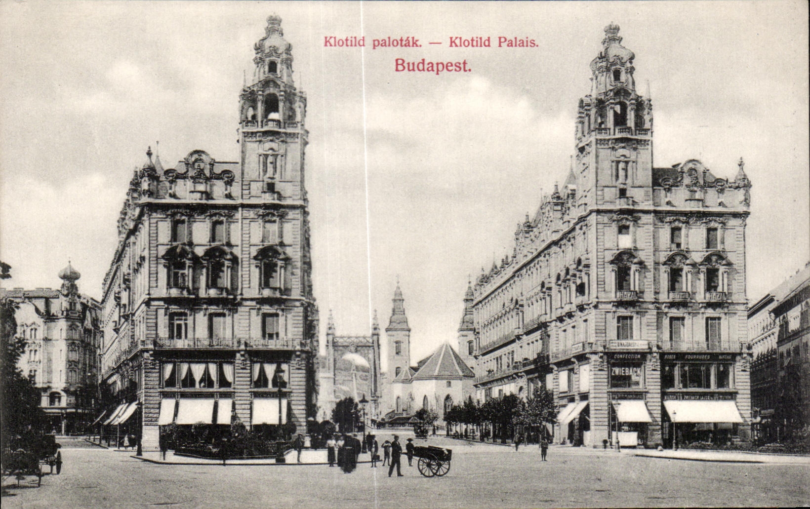 CPA Hongrie Hungary Budapest Klotild Palotak Klotild Palais Budapest