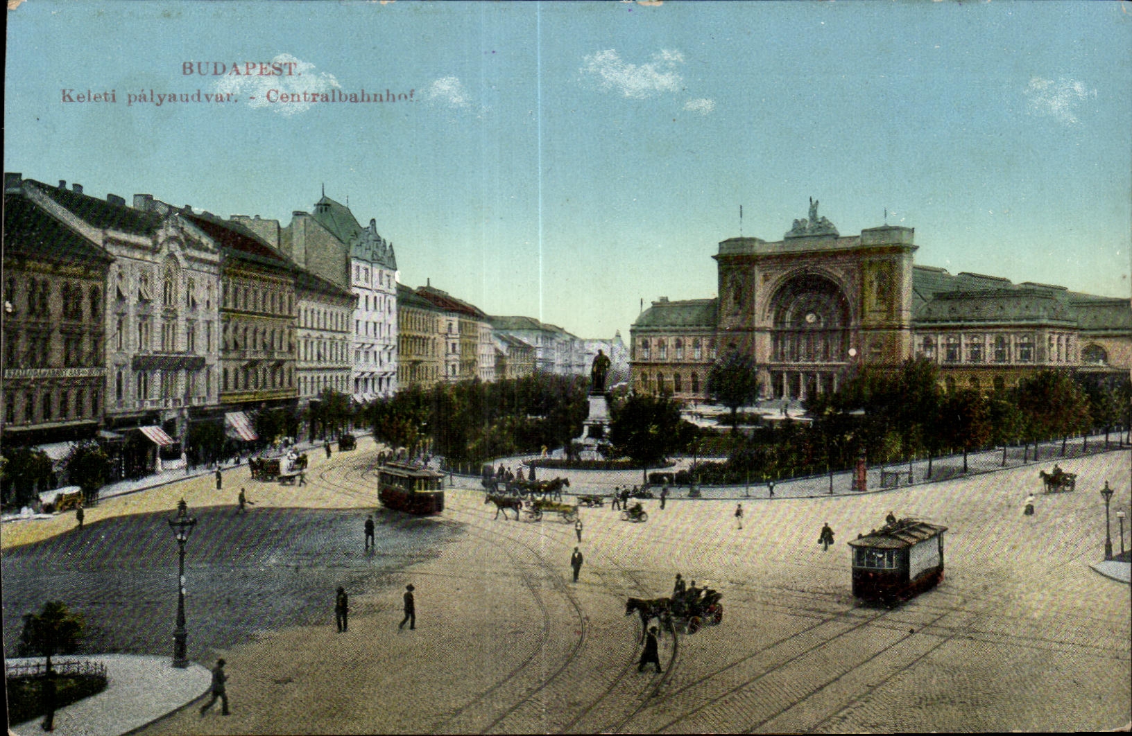 CPA Hongrie Hungary Budapest Centralbahnhof