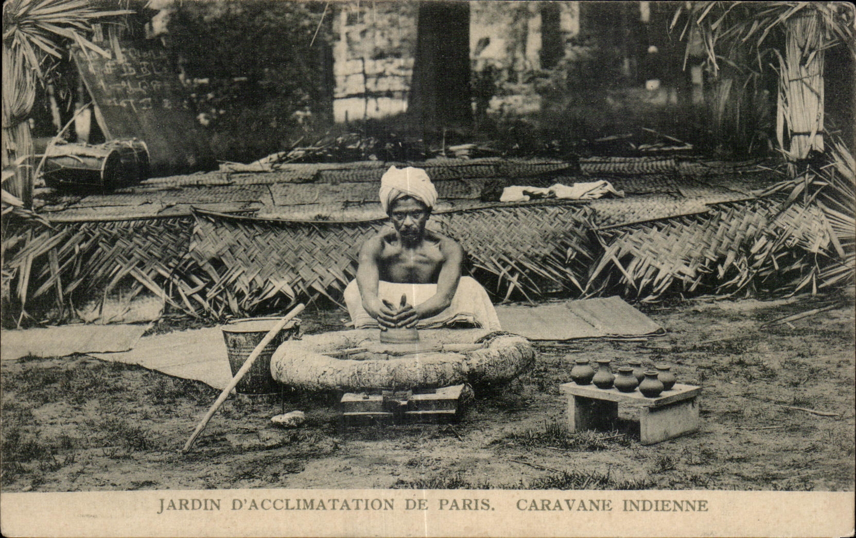 CPA Jardin D Acclimatation De Paris Caravane Indienne Inde india Cirque Circus 