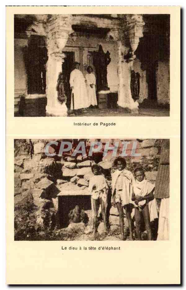 CPA Inde india Missions etrangeres Eveche de Salem Le dieu a la tete d elephant