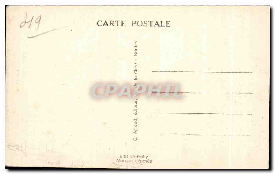 CPA Cholet Intarieur de L Eglise St Pierre — Rückseite