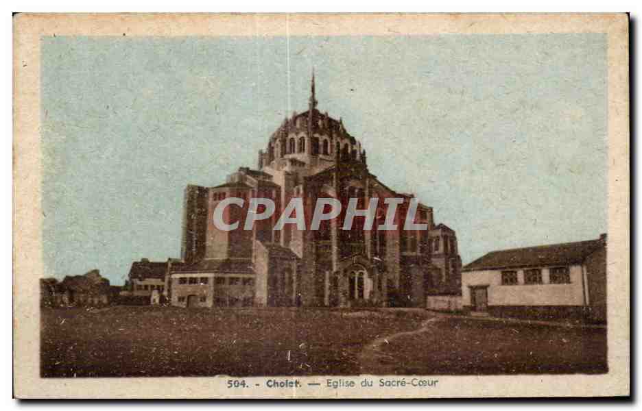 CPA Cholet Eglise du Sacre Coeur