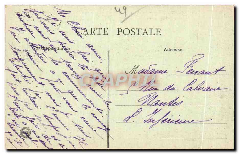 CPA Cholet L Avenue Gambetta et la Rue Nationale — Back