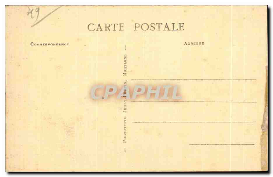CPA Cholet Le palais de Justice — Rückseite
