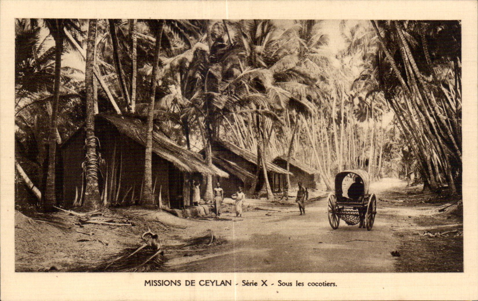 CPA Missions De Ceylan Sieire X Sous les cocotiers Ceylon Sri lanka Ceylan 
