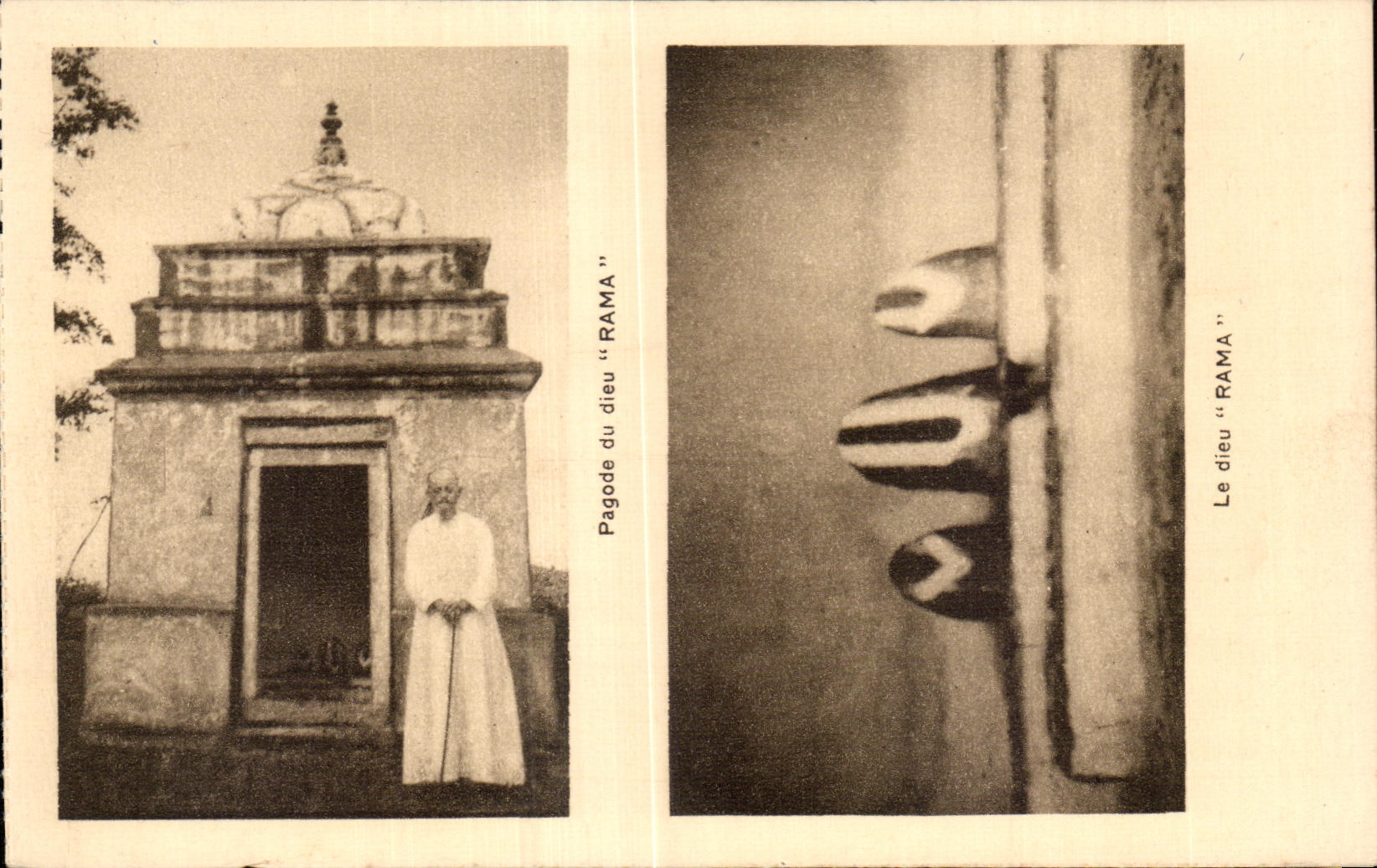 CPA Pagode du dieu Rama Inde india 