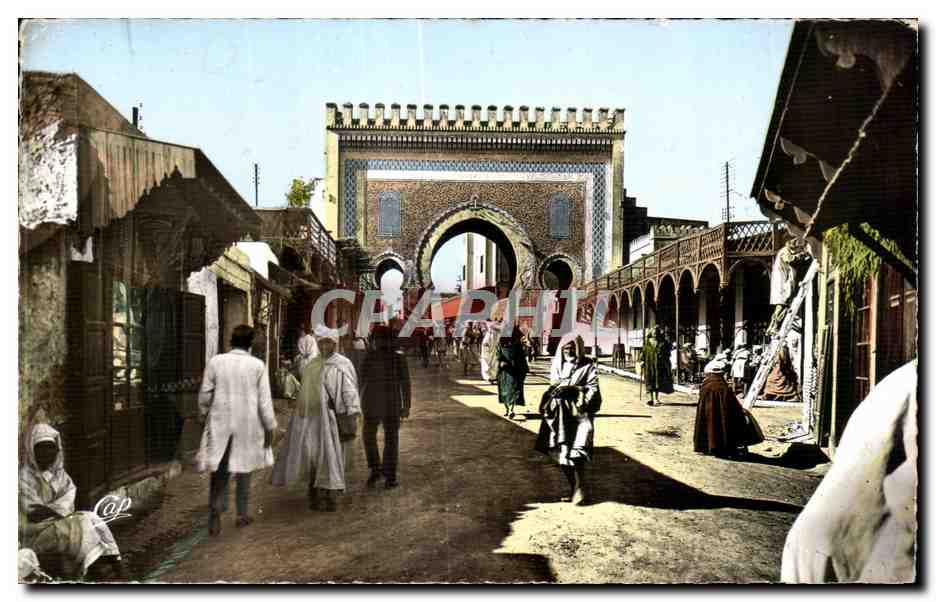 CPSM Maroc Fes Porte de Bou Jeloud 