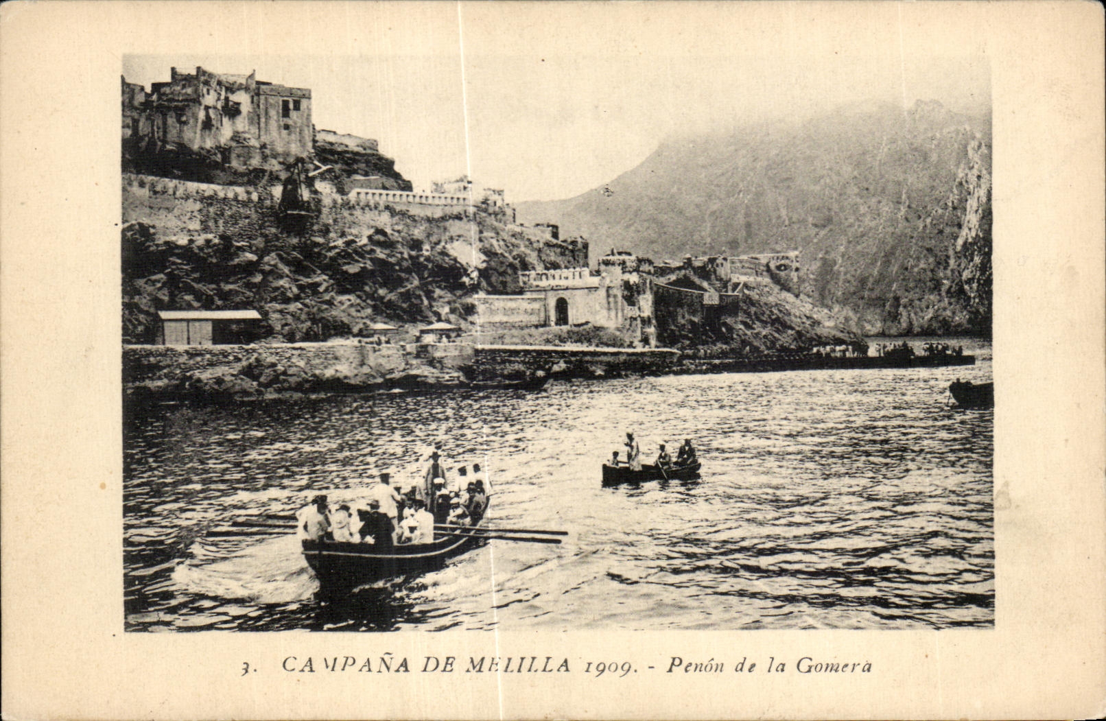 Campaña de Melilla 1909 — Penón de la Gomera — Bonumentil Photo-E. & B. Abtés