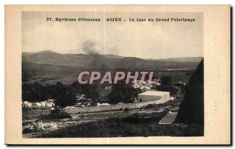 CPA Maroc Environs d Ouezzan Asjen Le jour du Grand Pelerinage