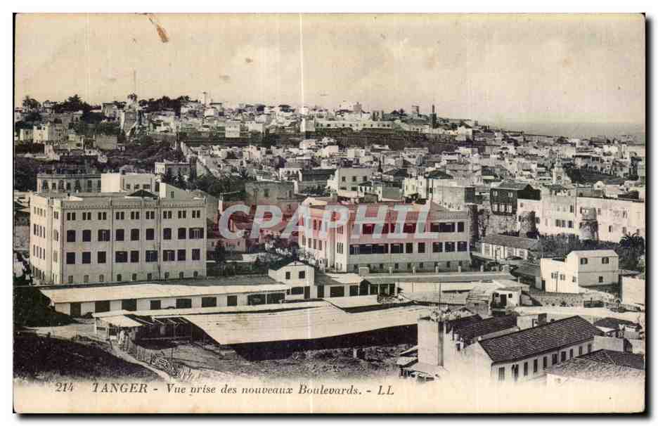 CPA Maroc Tanger Vue prise des nouveaux Boulevards