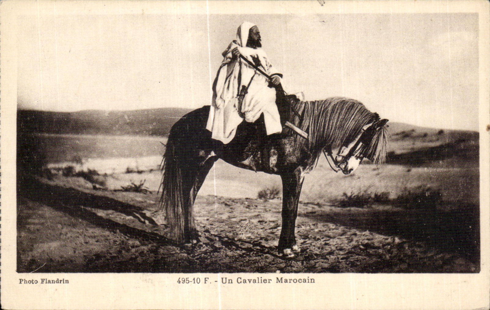 CPA Maroc Un Cavalier Marocain Cheval horse 