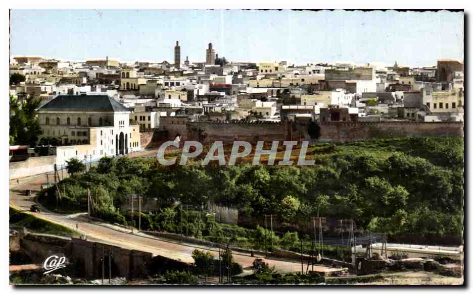 CPSM Maroc Meknes Vue generale sur la Ville Indigene