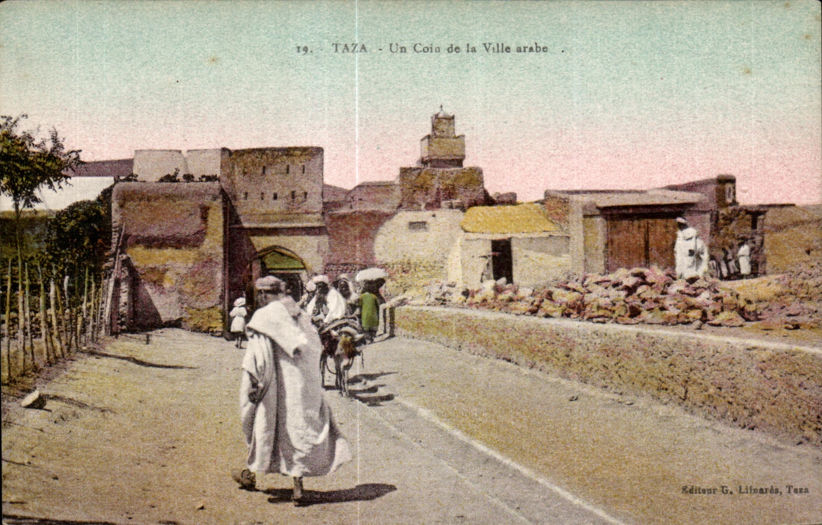 CPA Maroc Taza Un Coin de la Ville arabe