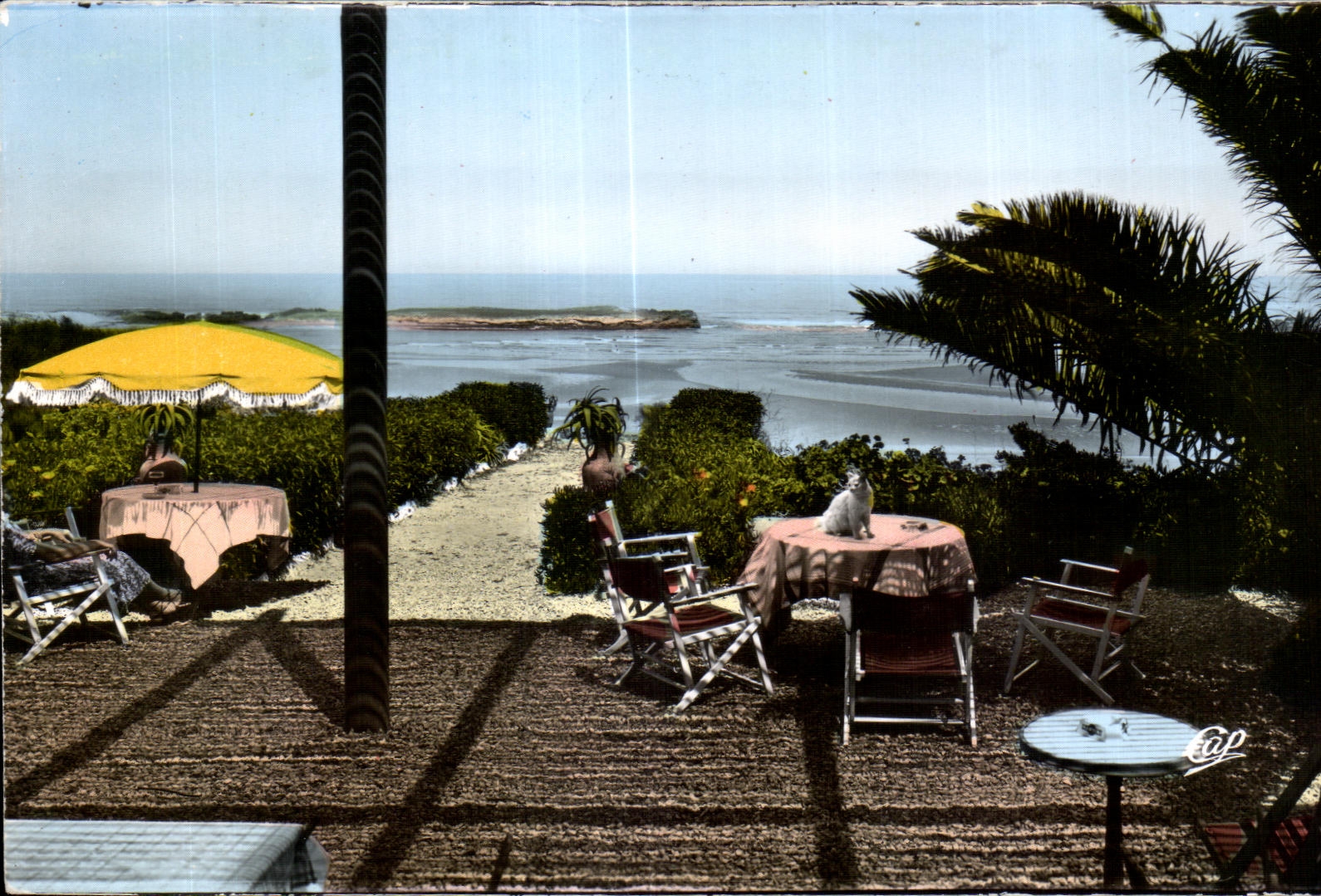 CPA Maroc Oualinda L Auberge de la Lagune Vue prise de la Terrasse