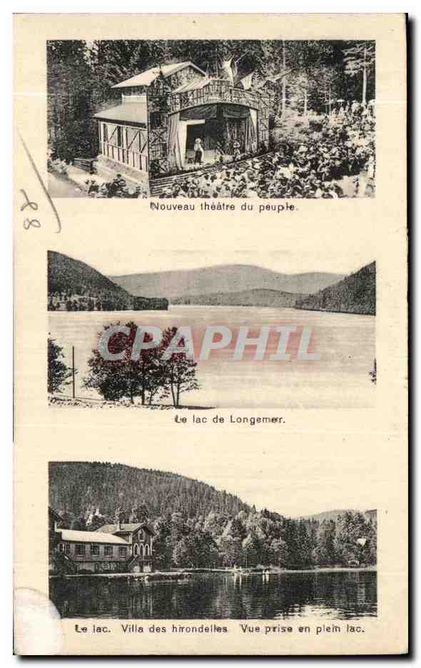 CPA Carte recto verso Les Vosges Gerardmer — Rückseite