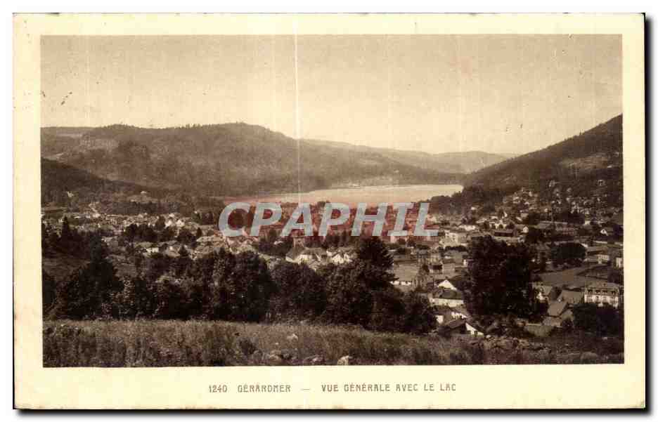Gérardmer — Vue générale avec le lac — Cartes à La Cigogne