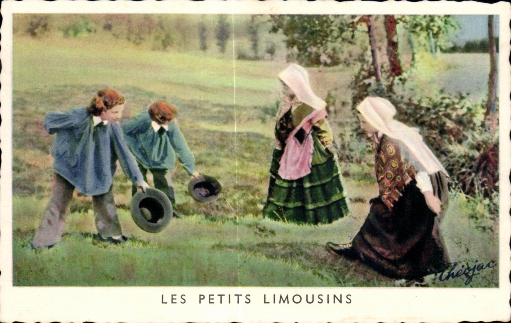 CPA Nous Van Vira lo danso roundo la boutteias Les petits limousins Enfants