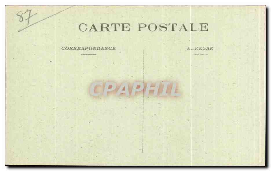 CPA St Yrieix Porte de I Eglise — Back