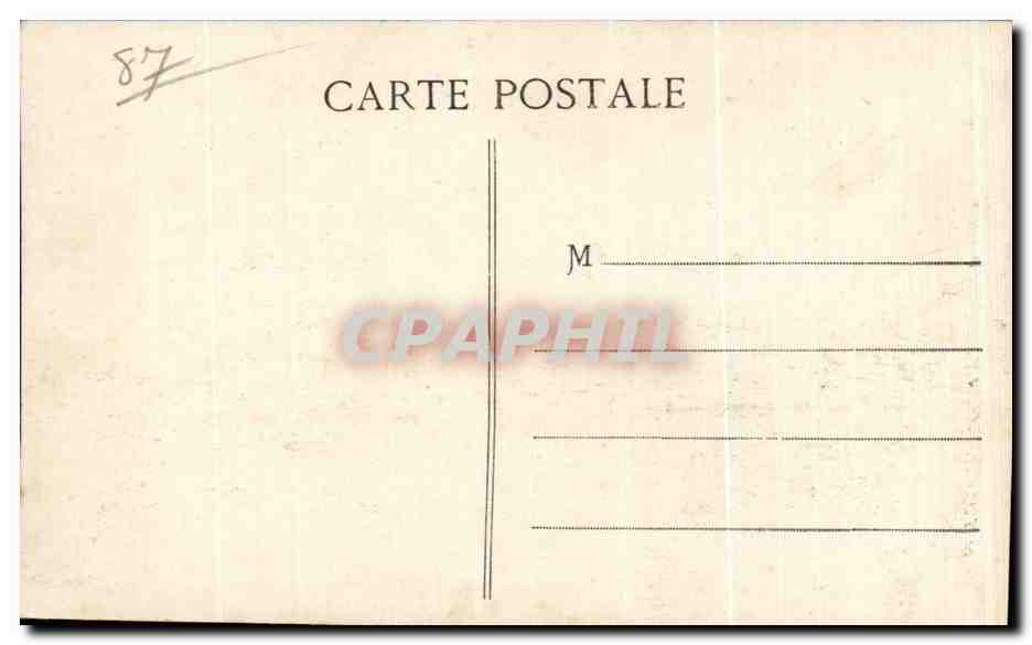 CPA St Yrieix Porte de I Eglise — Back