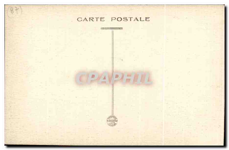 CPA Eglise Colleginle du Dorat — Back