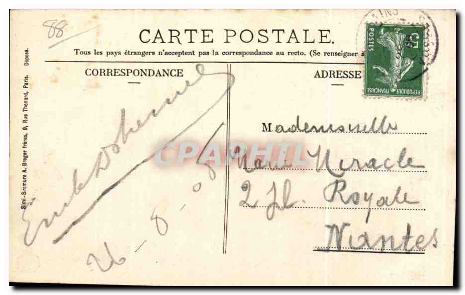 CPA Bains Les Bains Vallee du Redey — Rückseite