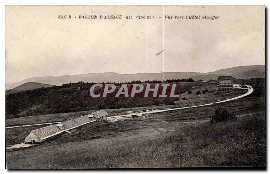 CPA Ballon d Alsace Vue vers l Hotel Stauffer