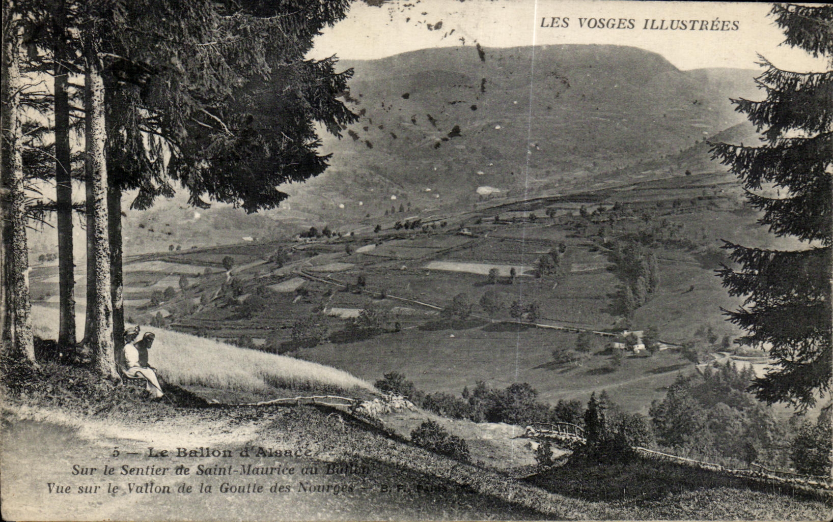 Le Bellon d'Alsace — Ansicht des Vallon de la Goutte des Nourges — LES VOSGES ILLUSTRÉES, n°5