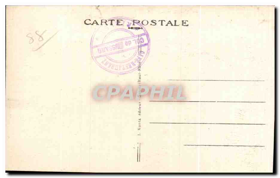 CPA Alsacienne Le Tunnel de Bussang Col frontiere avant la Grande Guerre Militaria — Reverso