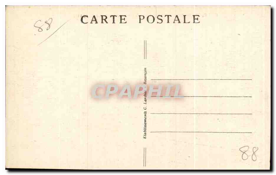 CPA Bussang (Vosges) Vue generale et la Hutte — Rückseite