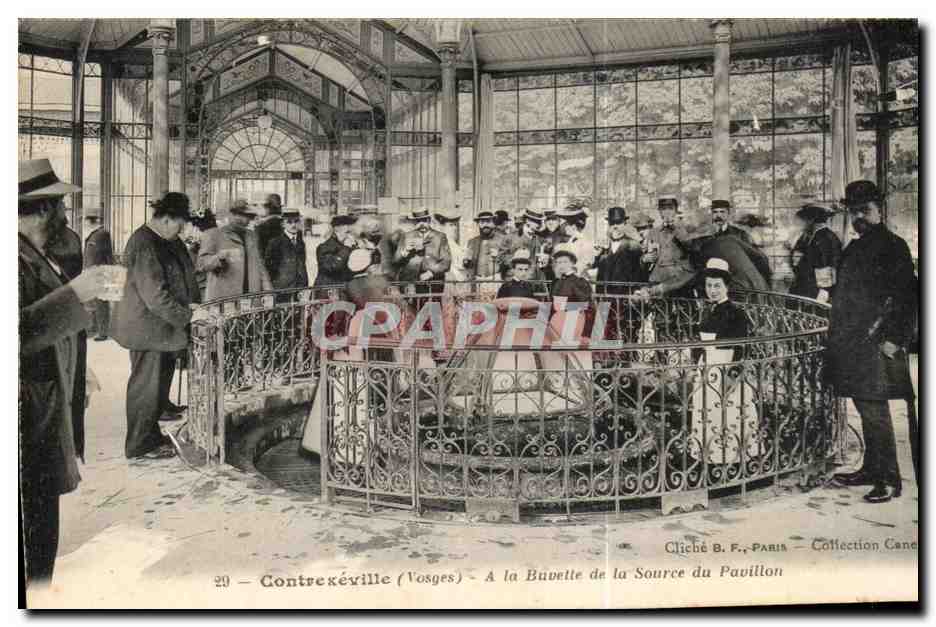 CPA Contrexeville (Vosges) A La Buvette de la Source du Pavillon
