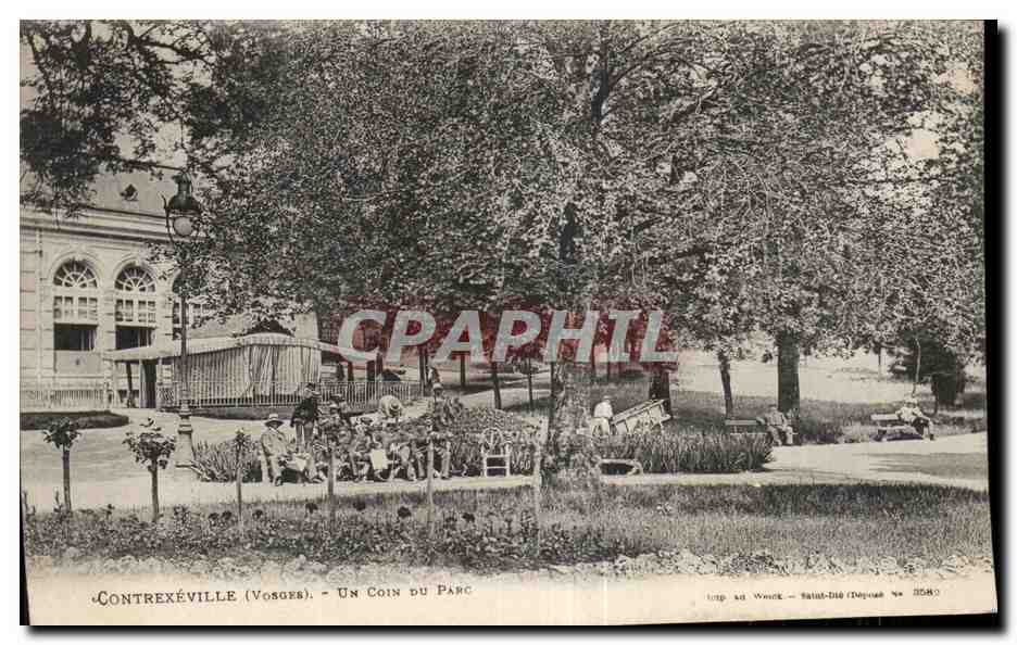 CPA Contrexeville (Vosges) Un Coin Du Parc