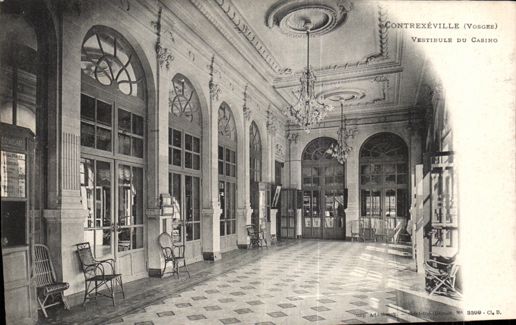 CPA Contrexeville (Vosges) Vestibule Du Casino