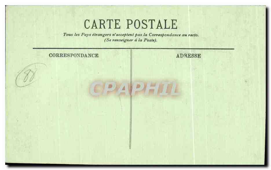 CPA Contrexeville L Hotel et le Pavillon — Verso