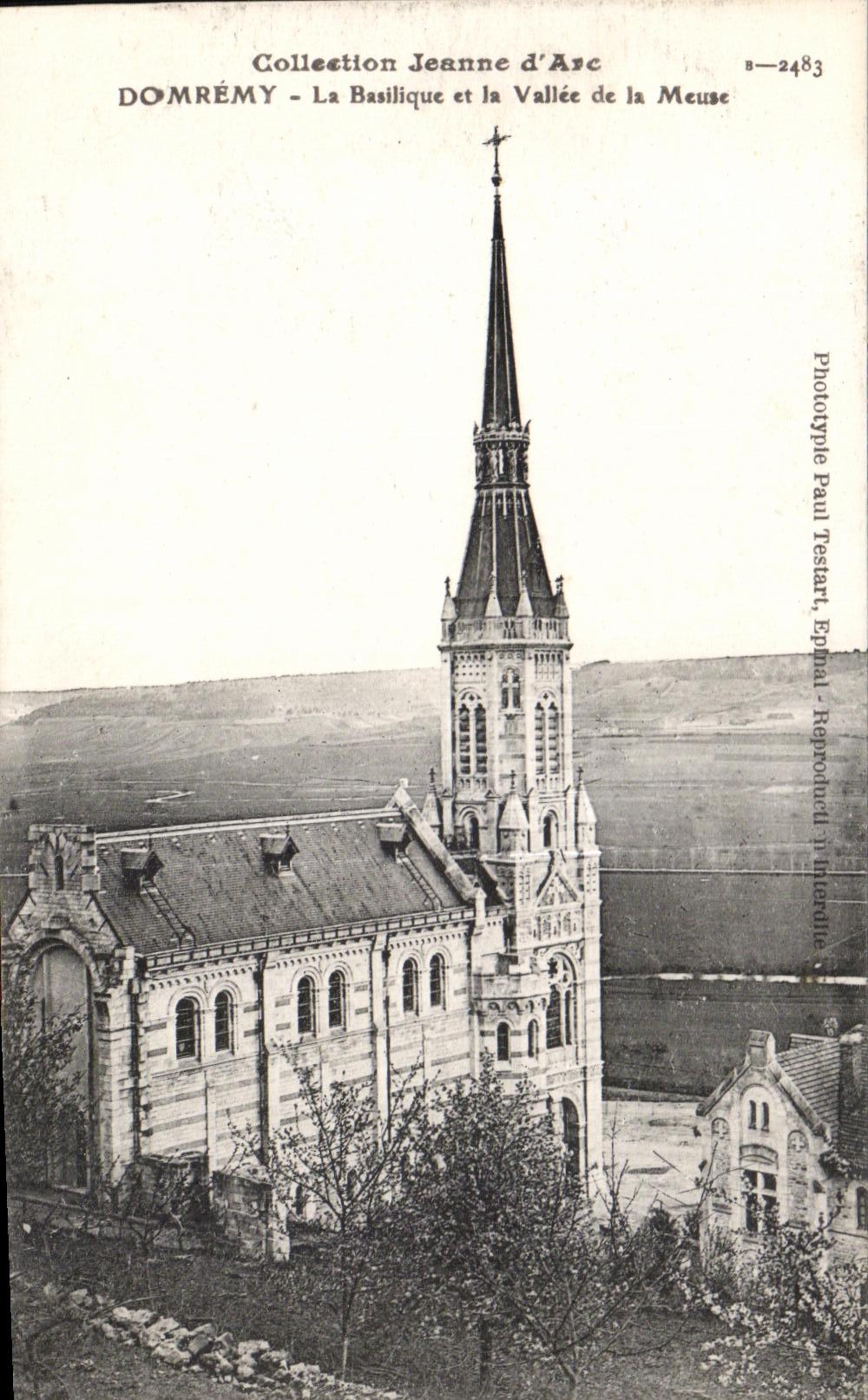 Domrémy - Die Basilika und das Tal der Meuse — Phototype Paul Testlart, Epinal, n°8-2483