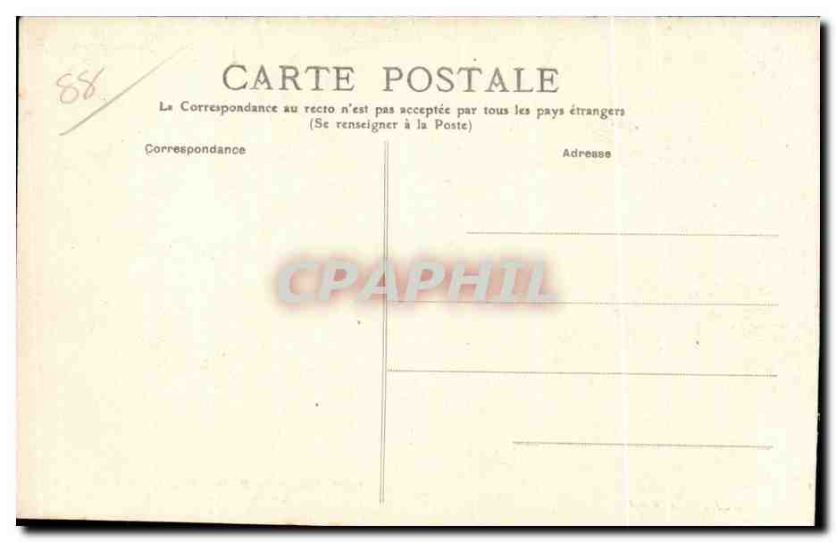 CPA Domremy La Maison ou naquit jeanne d Arc et le Groupe de Mercle — Verso
