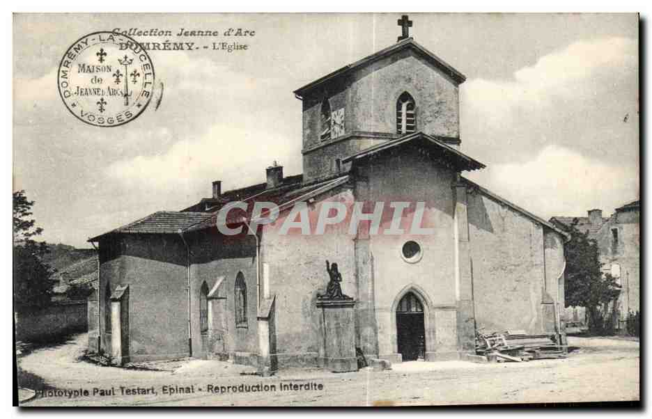 Dompnémé-la-Rémy - L'Église — Collection Jeanne d'Arc, phototype Paul Testart, Epinal