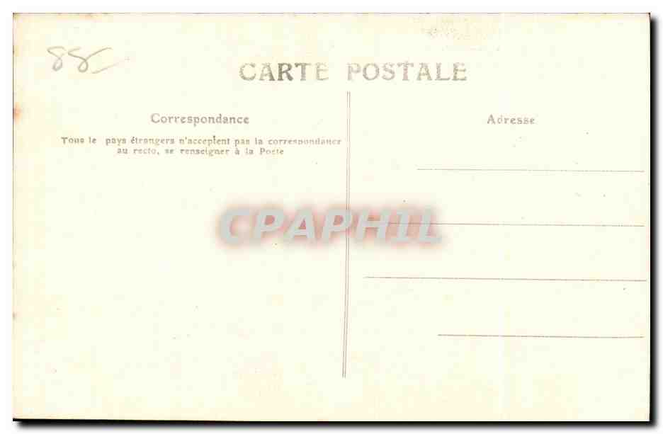 CPA Vosges Domremy Chambre ou naquit jeanne d Arc — Rückseite