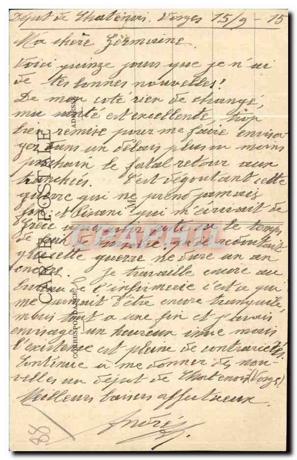 CPA Domremy La Pucelle (Vosges) Maison ou Maquit Jeanne d Arc — Rückseite